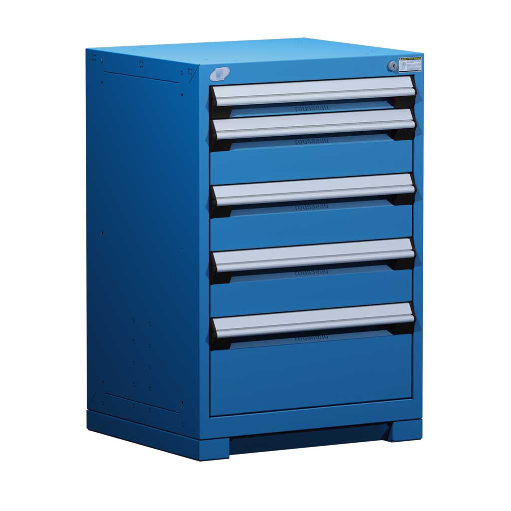 24" 5-Drawer HDR Cabinet with Compartments, Forklift Base HDC-R5ACD-3403