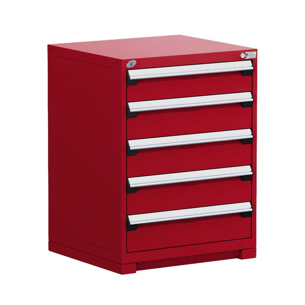 30" 5-Drawer HDR Cabinet with Compartments, Forklift Base HDC-R5ADD-3815