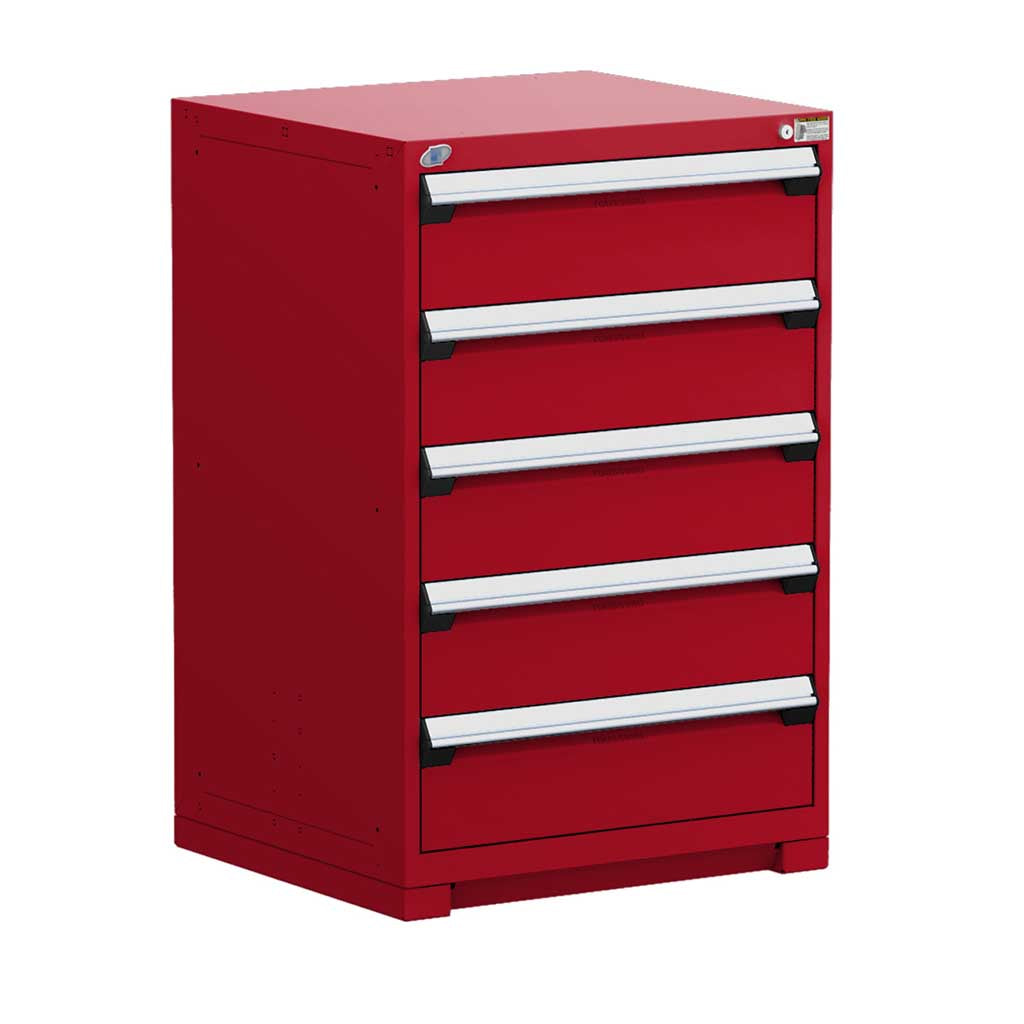 30" 5-Drawer HDR Cabinet with Compartments, Forklift Base HDC-R5ADD-4411