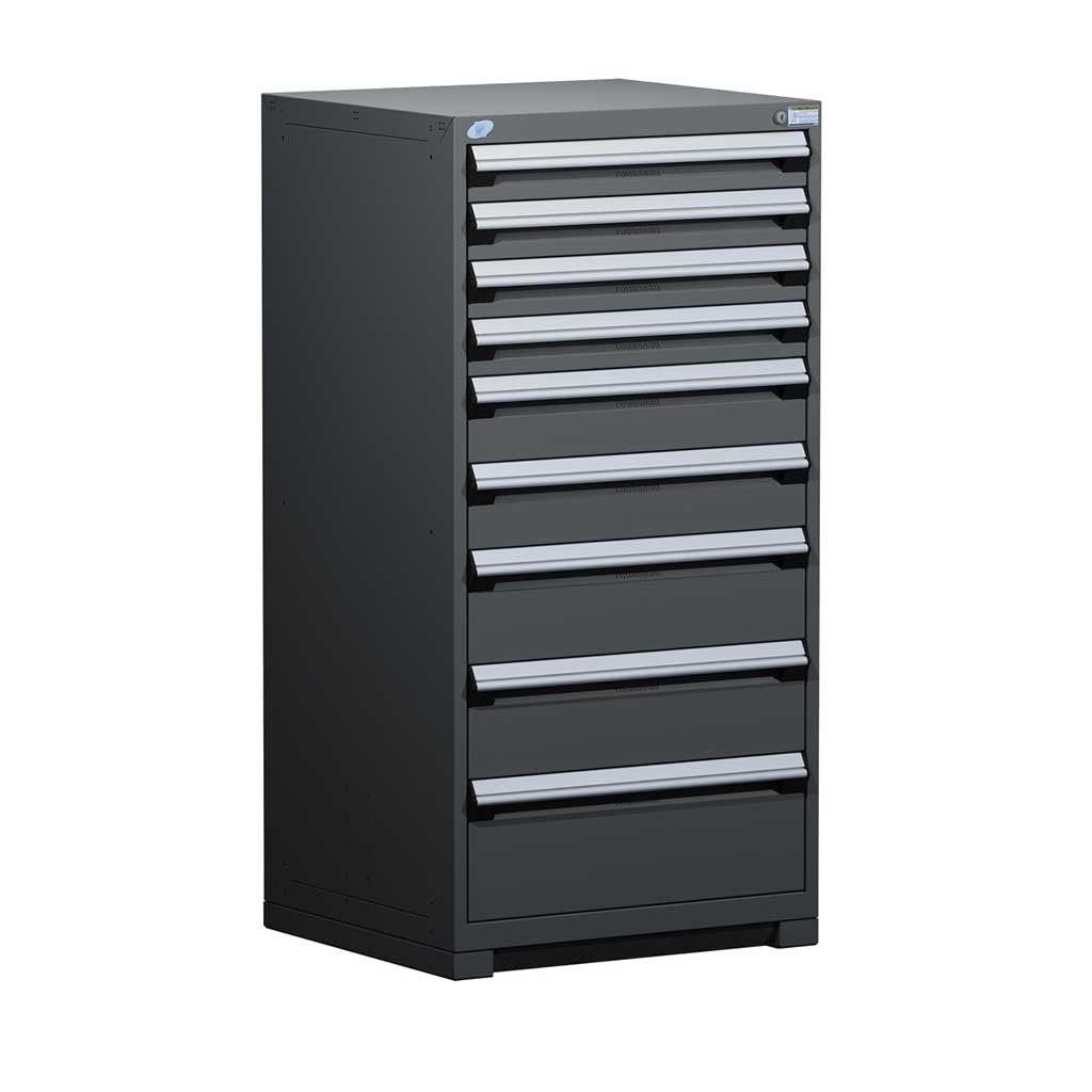 30" 9-Drawer HDR Cabinet with Compartments, Forklift Base HDC-R5ADD-5809