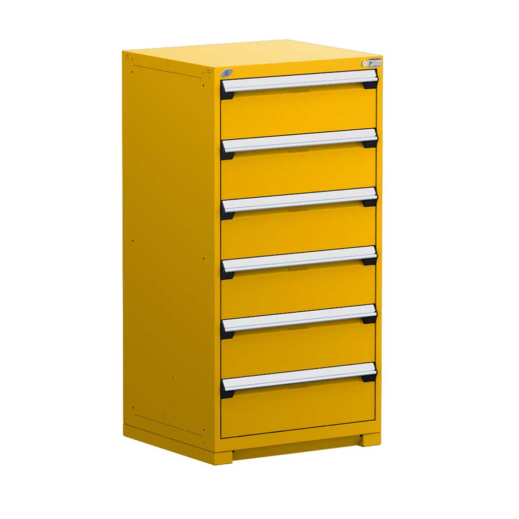30" 6-Drawer HDR Cabinet with Compartments, Forklift Base HDC-R5ADG-5843