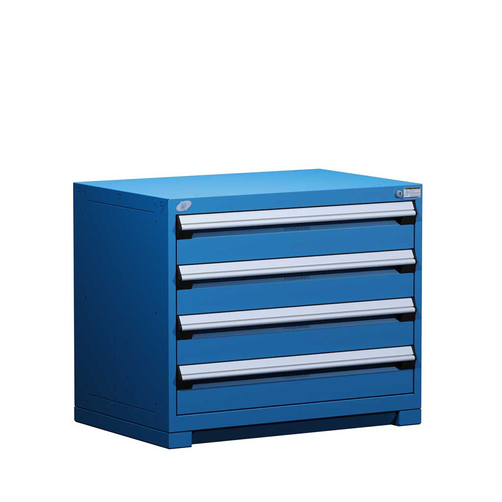 36" 4-Drawer HDR Cabinet with Compartments, Forklift Base HDC-R5AEC-2801