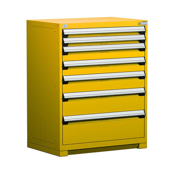 36" 7-Drawer Steel HDR Cabinet with Forklift Base HDC-R5AEC-4404