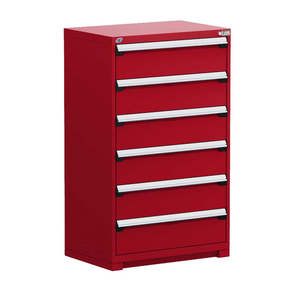 36" 6-Drawer HDR Cabinet with Compartments, Forklift Base HDC-R5AEC-5859