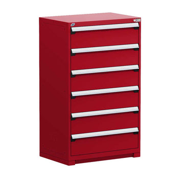 36" 6-Drawer Steel HDR Cabinet with Forklift Base HDC-R5AEE-5860