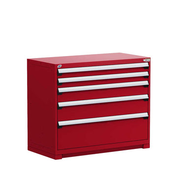 48" 5-Drawer Steel HDR Cabinet with Forklift Base HDC-R5AHE-3808