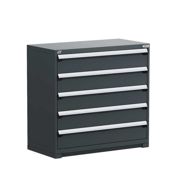 48" 5-Drawer HDR Cabinet with Compartments, Forklift Base HDC-R5AHE-4427