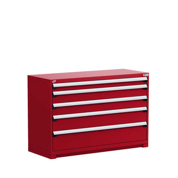60" 5-Drawer HDR Cabinet with Compartments, Forklift Base HDC-R5AKE-3805